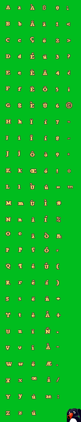 Monster House - Cutscene Font