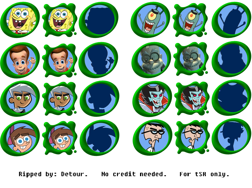 Nicktoons Winners Cup Racing - Character Portraits