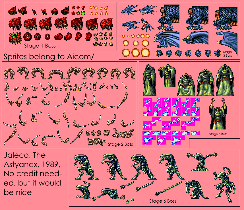 The Astyanax - Bosses