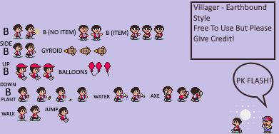 Super Smash Bros. Customs - Villager (EarthBound-Style)