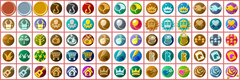 Animal Crossing: New Leaf - Badge Icons