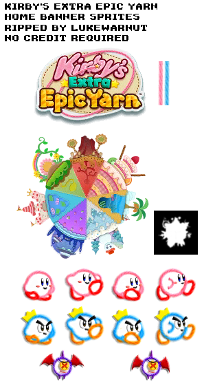 Kirby's Extra Epic Yarn - HOME Menu Banner