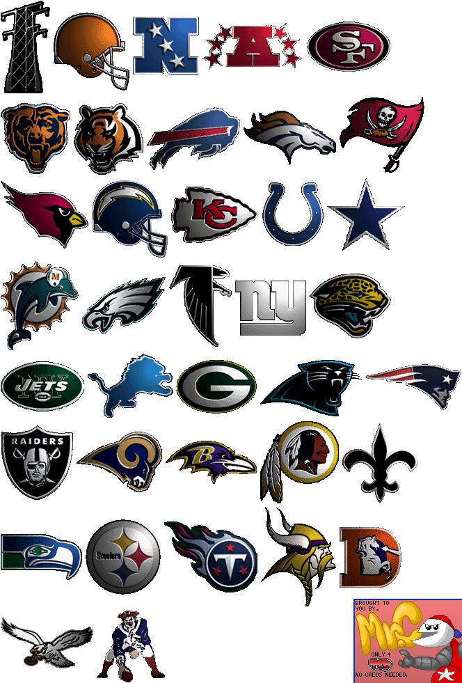 NFL Quarterback Club 2001 - Team Logos