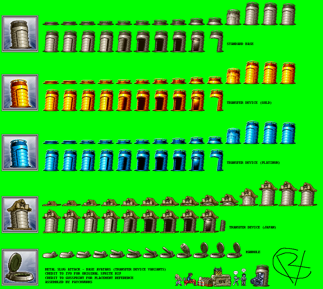 Metal Slug Attack - Base Avatars (Transfer Devices)