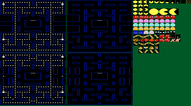Pac-Man (Homebrew) (Atari 7800) - General Sprites