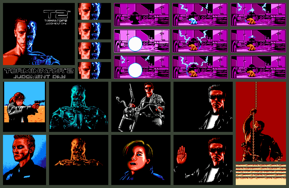 Terminator 2: Judgement Day - Title Screen & Cutscenes