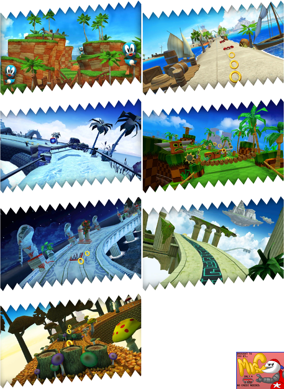 Sonic Dash - Level Pictures