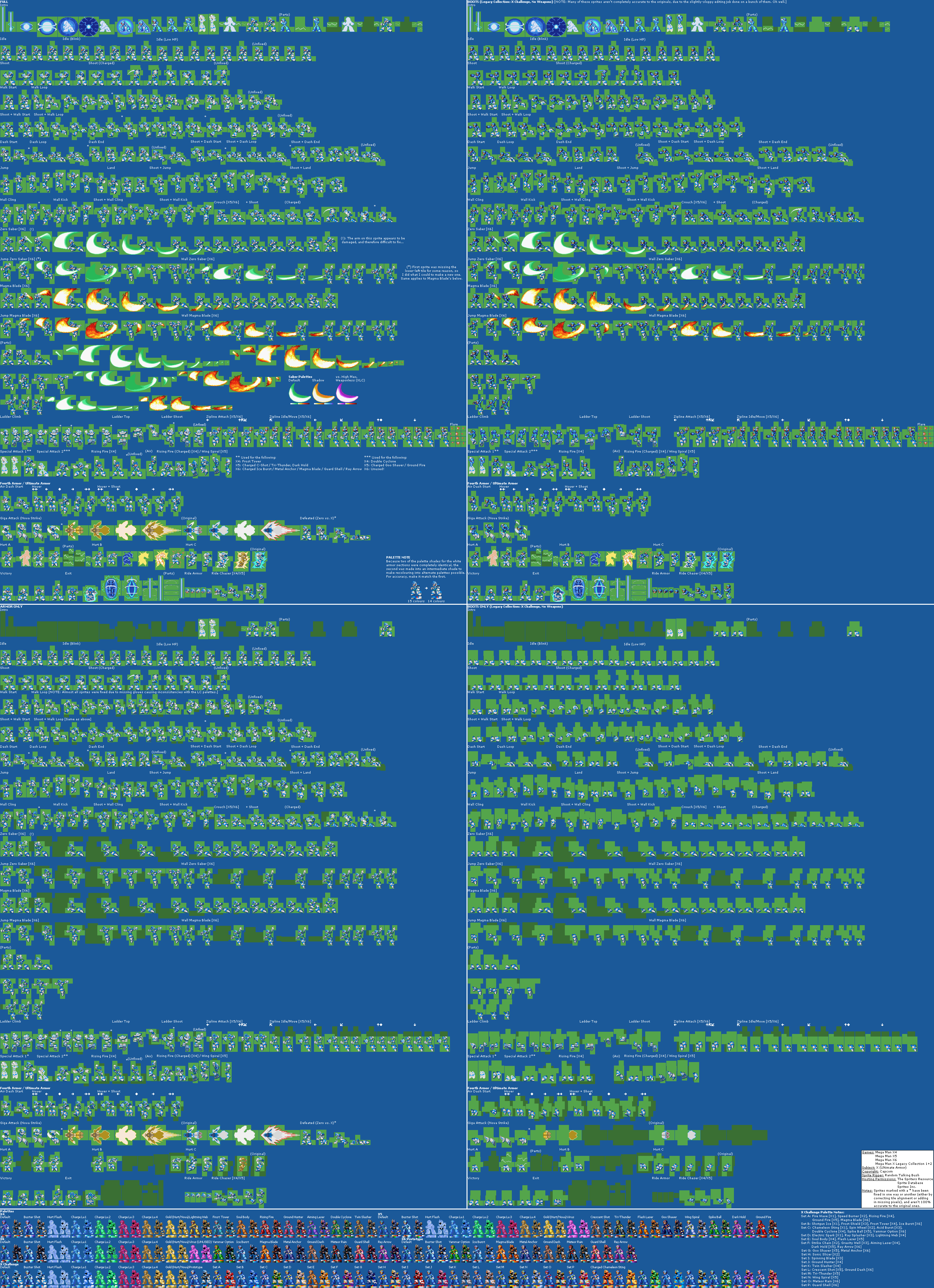 megaman x hermes armor sprite sheet