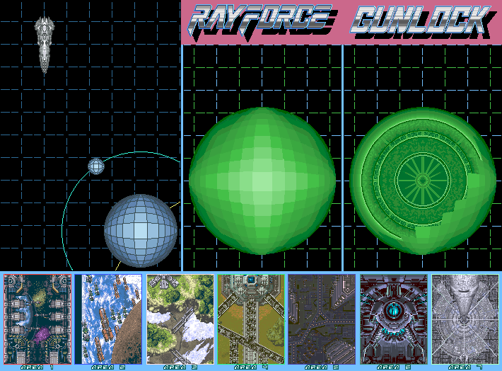 RayForce / Layer Section / Galactic Attack / Gunlock - Map A