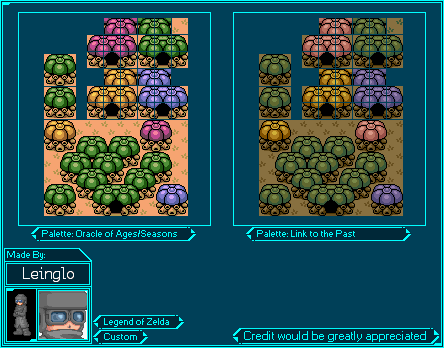 Dark World Trees (Zelda Game Boy-Style)