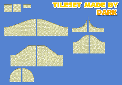 Sonic the Hedgehog Customs - Sand Tileset (Sonic Genesis-Style)