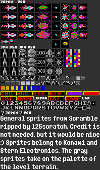 Scramble - General Sprites