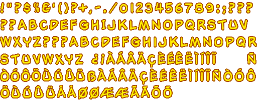 Garfield's Nightmare - Font