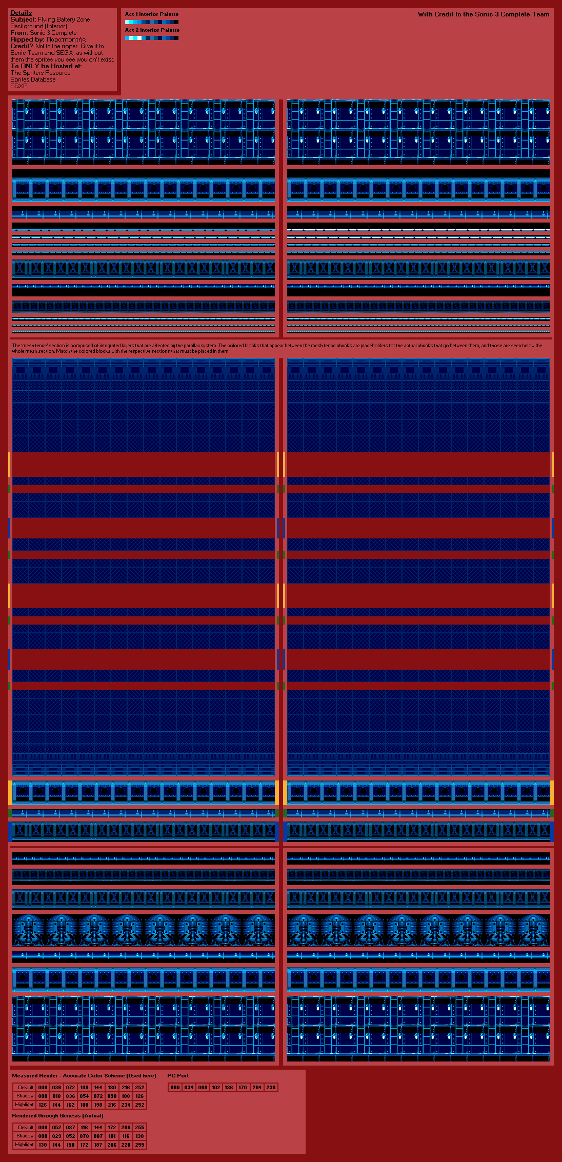 Sonic 3 Complete (Hack) - Flying Battery Interior (Night)