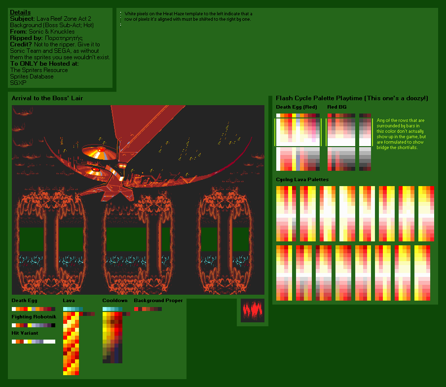 Sonic & Knuckles - Lava Reef Zone Act 2 (Boss Sub-Act, Hot)