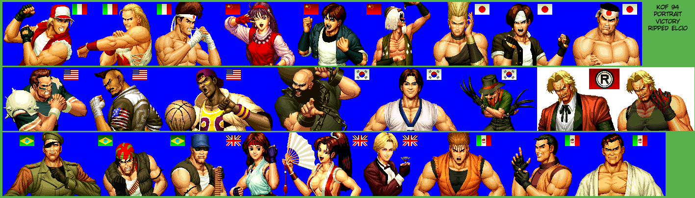 The King of Fighters '94 - Victory Poses