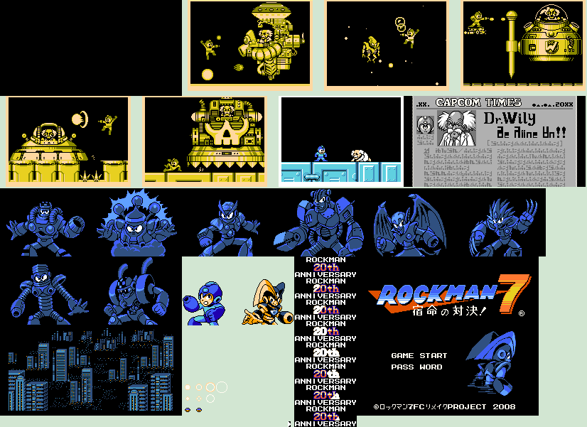 Rockman 7 FC / Mega Man 7 FC - Opening