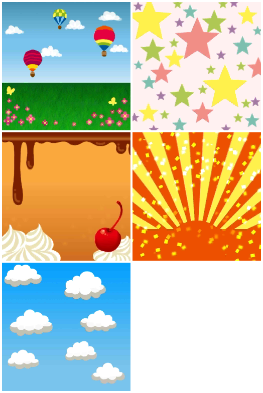 Tomodachi Life - Slide Puzzle Backgrounds