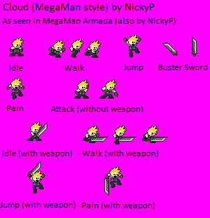 Cloud (Mega Man-Style)