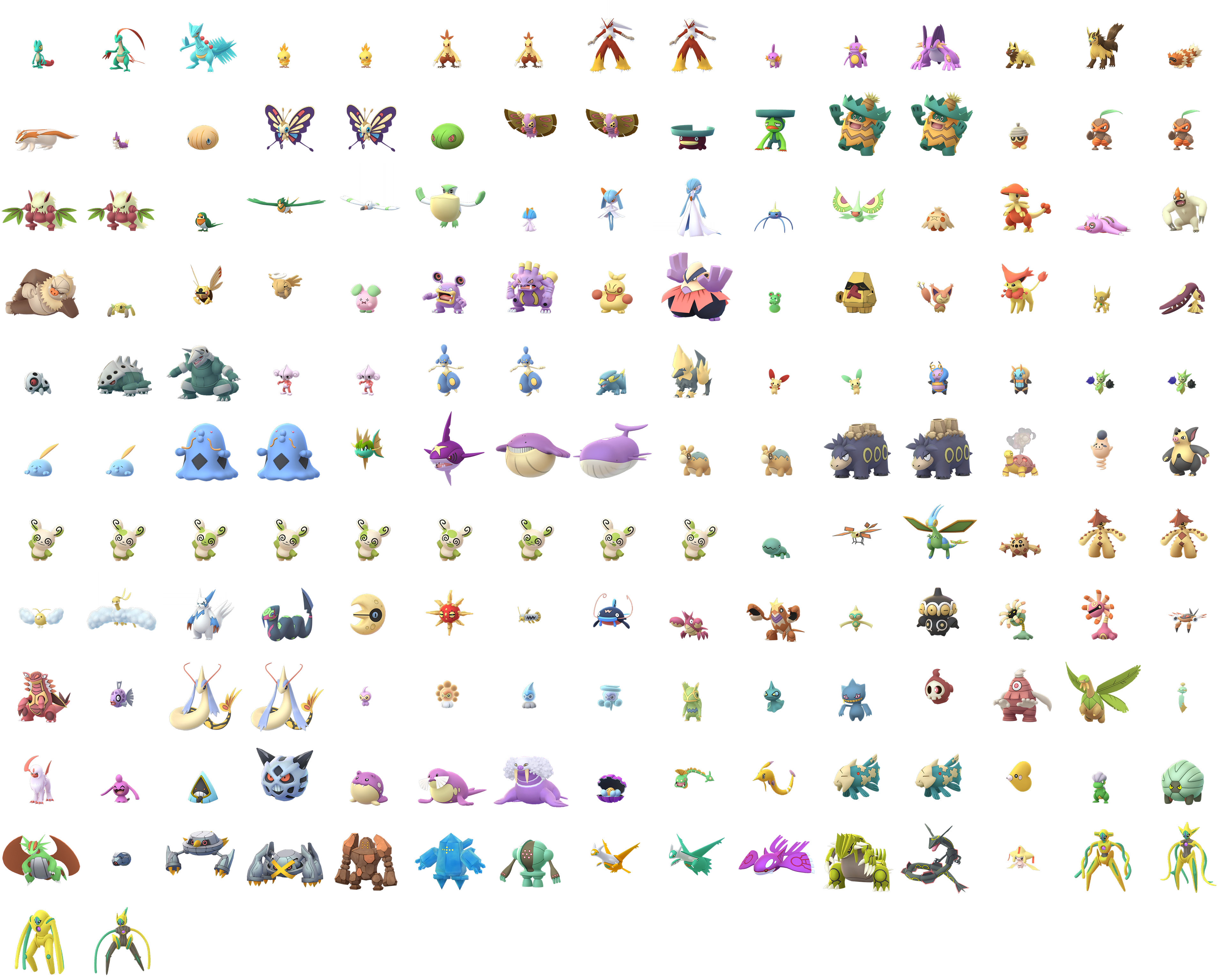 Pokémon GO - Pokémon (3rd Generation, Shiny) .