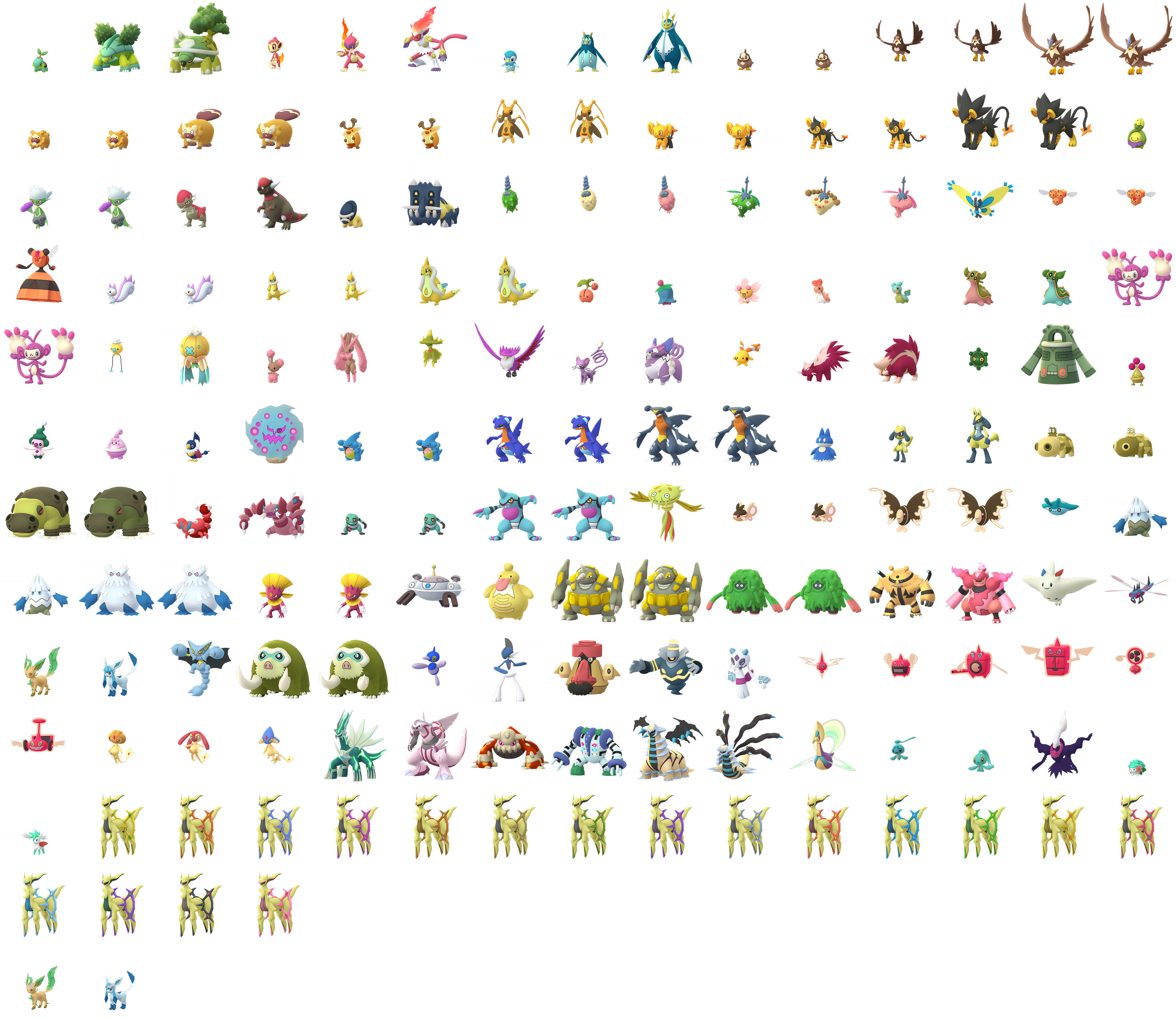 Pokémon (4th Generation, Shiny)