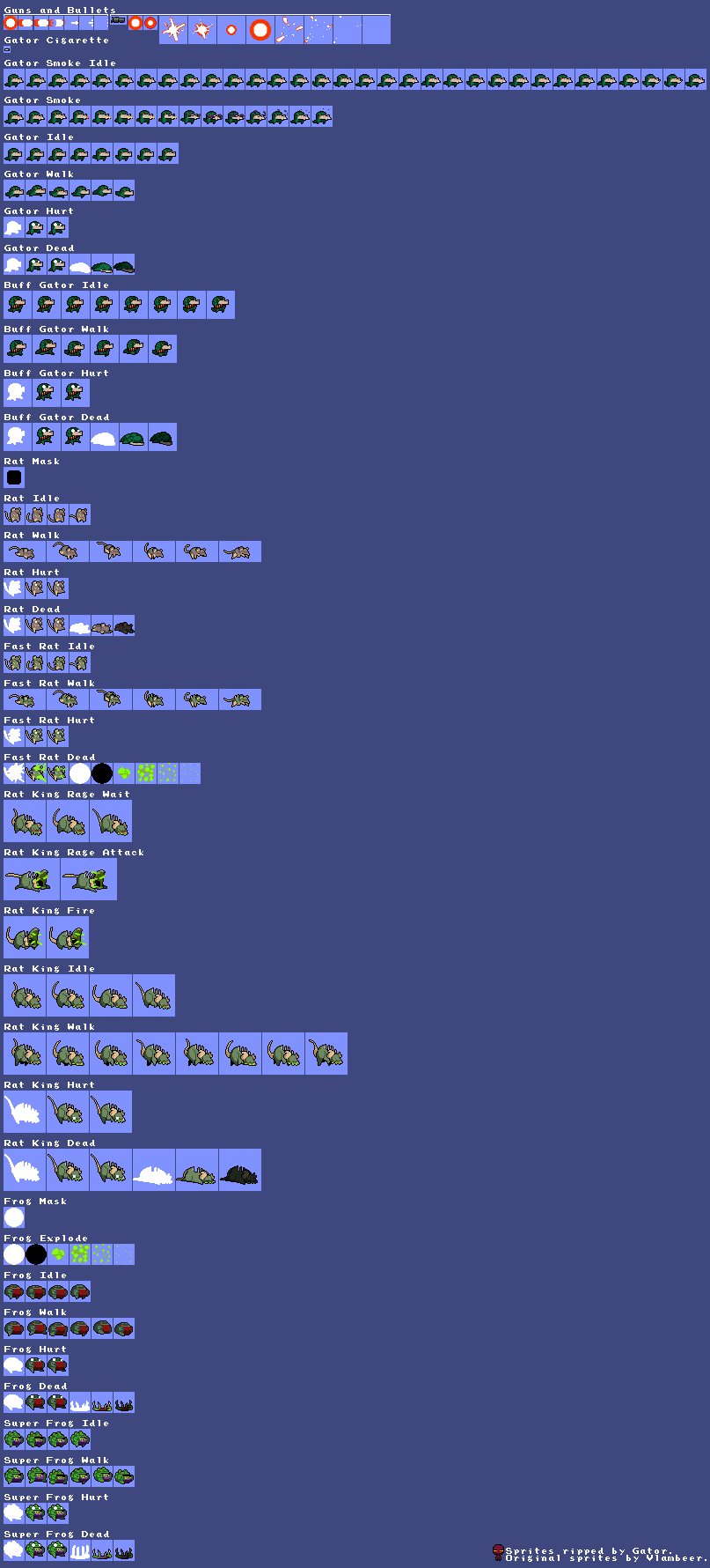 Nuclear Throne - Sewer Enemies