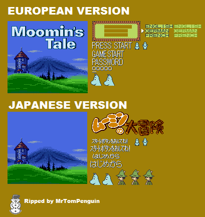 Moomin's Tale - Title Screen