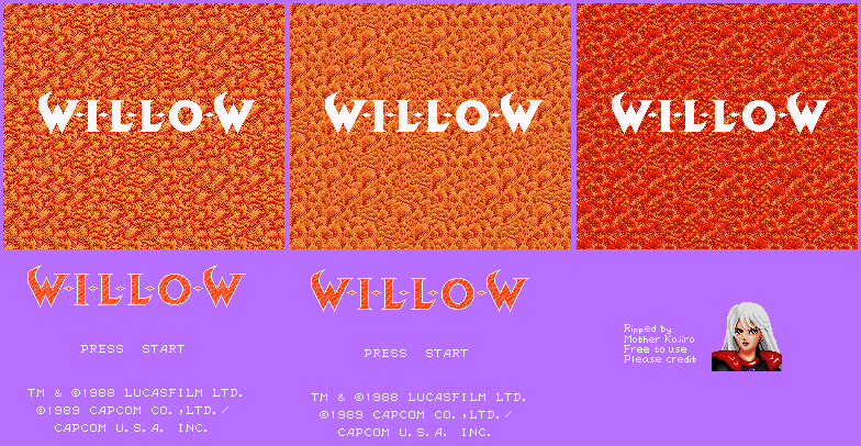 Willow - Title Screen