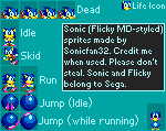 Sonic (Flicky-Style)