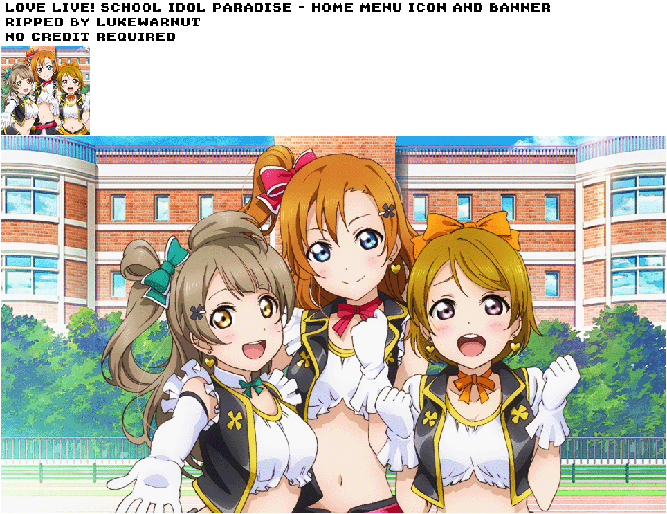 Love Live! School Idol Paradise - Home Menu Icon & Banner