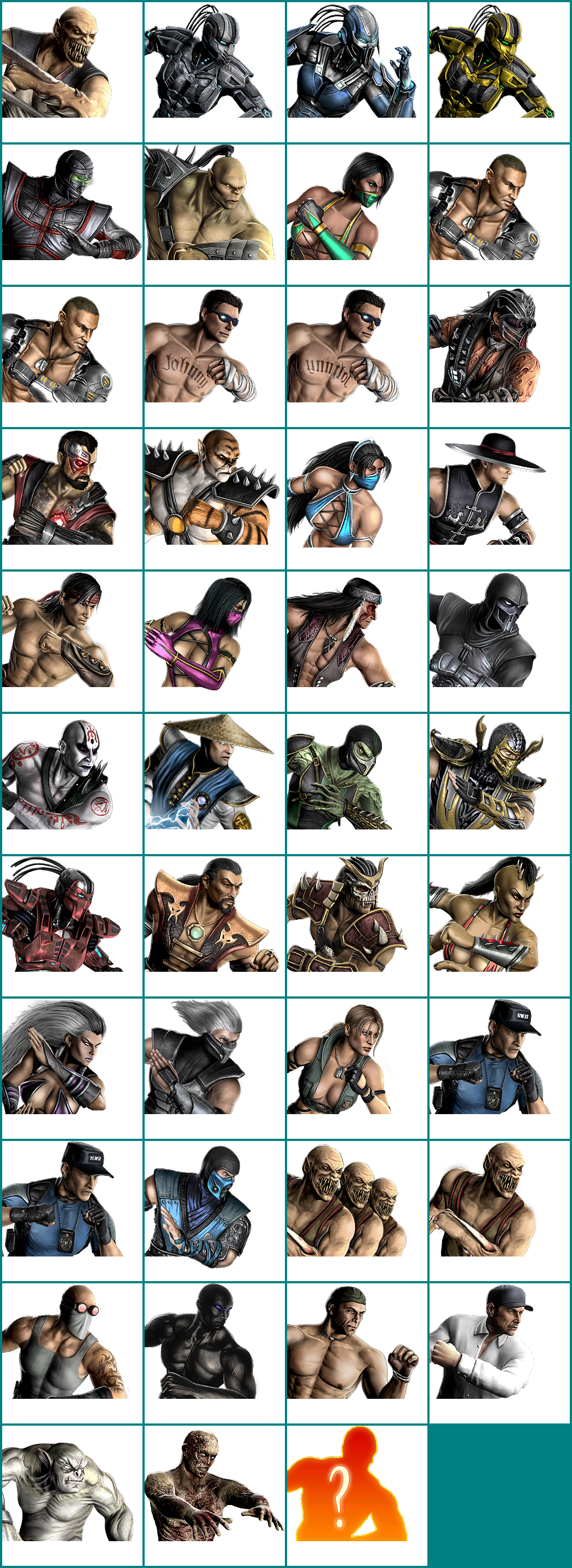 Mortal Kombat (2011) - Challenge Tower Character Icons