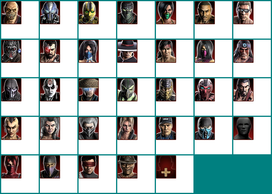 Mortal Kombat (2011) - Character Select Icons