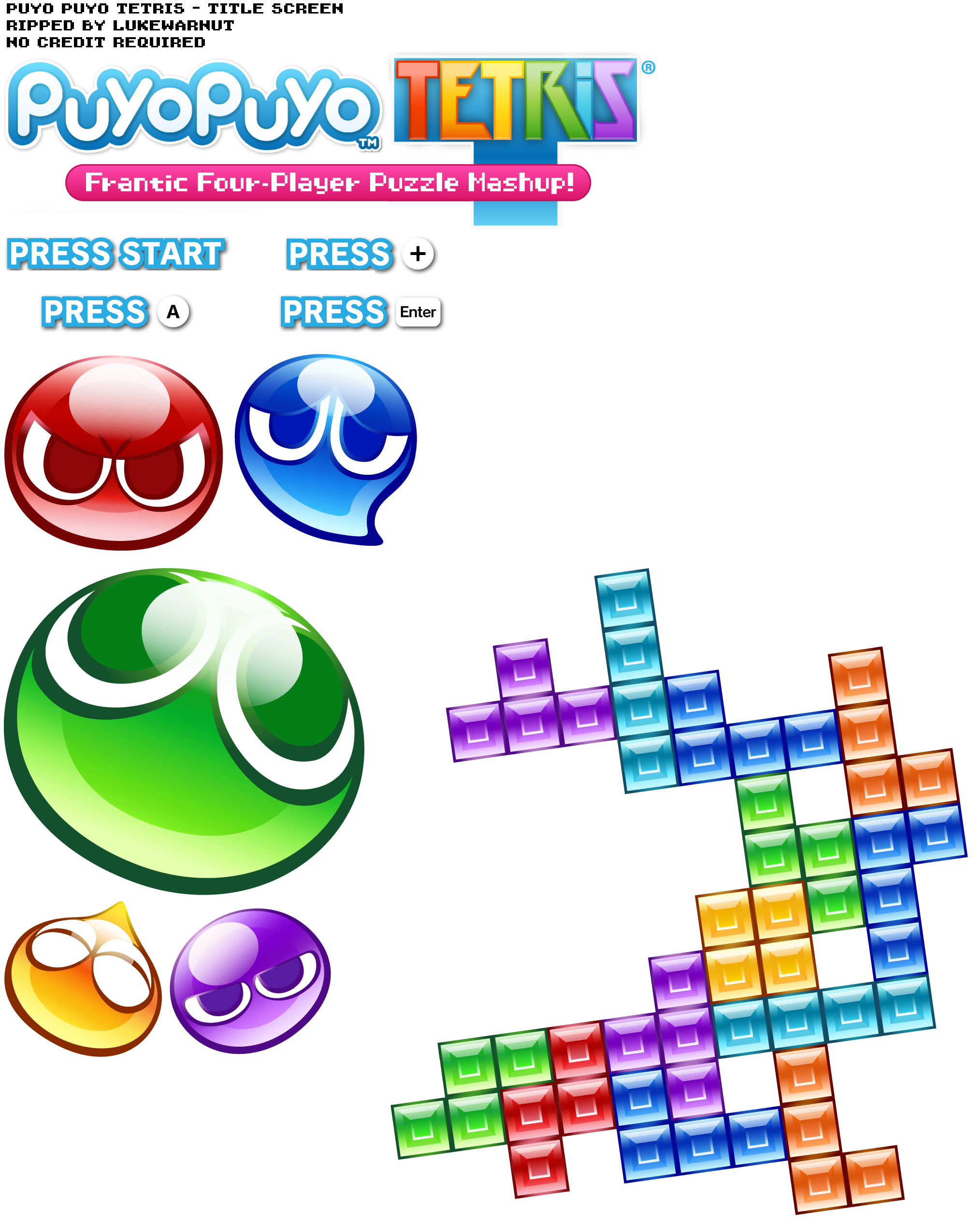 Puyo Puyo Tetris - Title Screen
