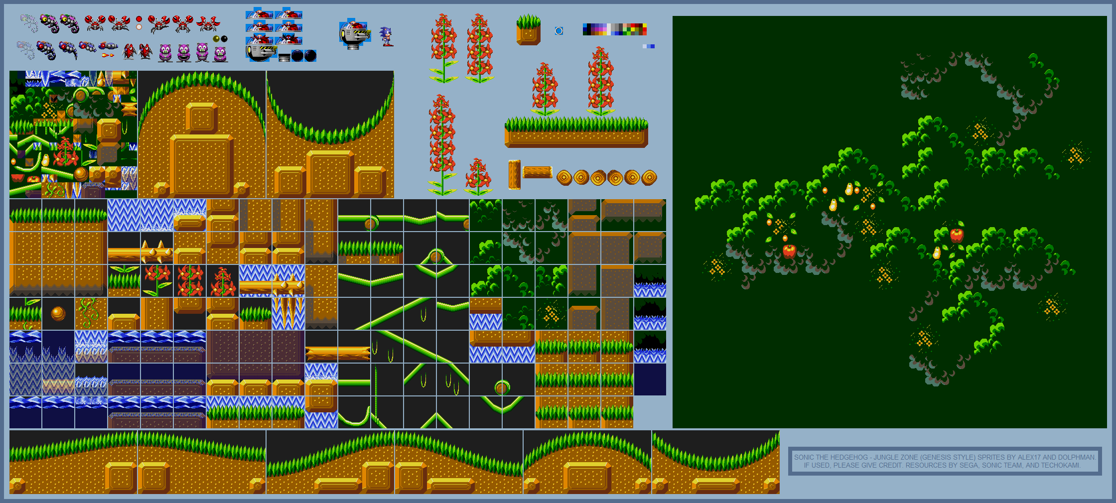 Jungle Zone (Sonic Genesis-Style)