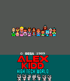 Alex Kidd in High Tech World - Title Screen