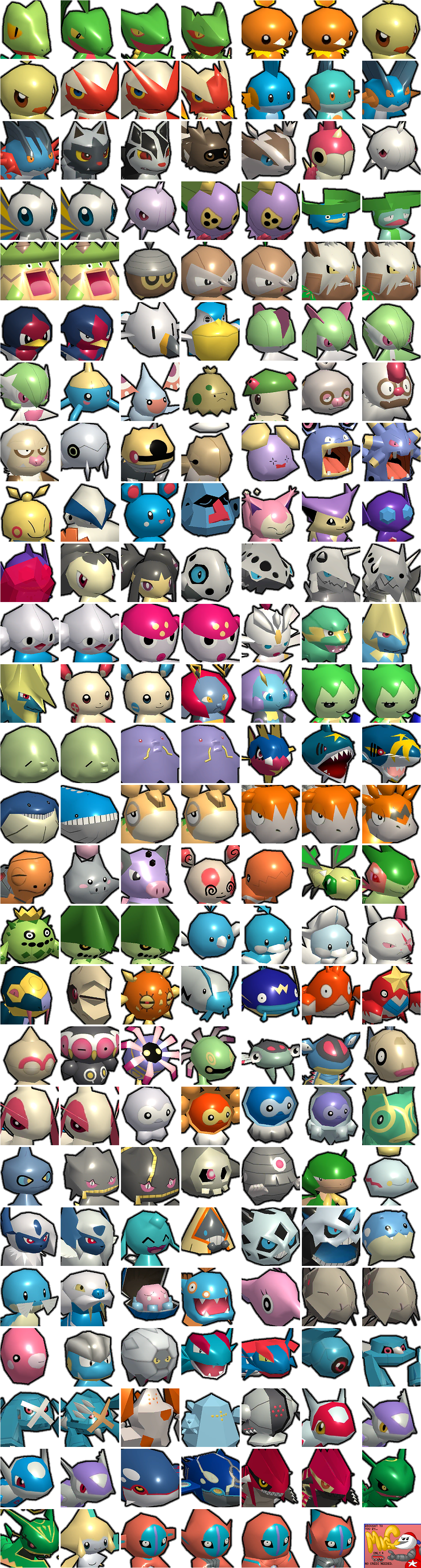 Pokémon Rumble Rush - Pokémon Icons (3rd Generation)
