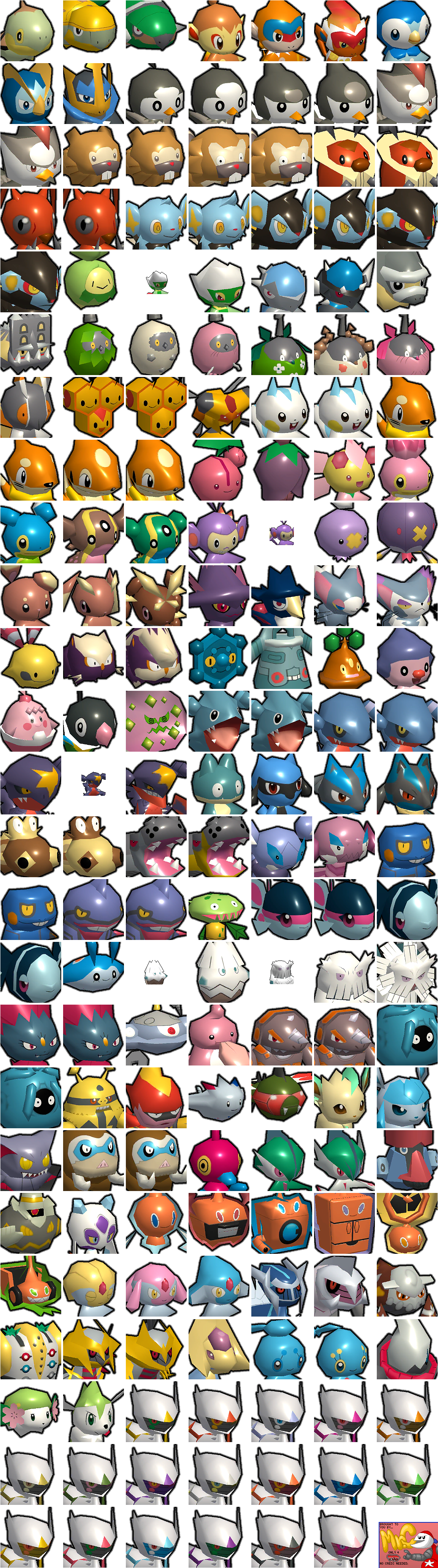 Pokémon Rumble Rush - Pokémon Icons (4th Generation)