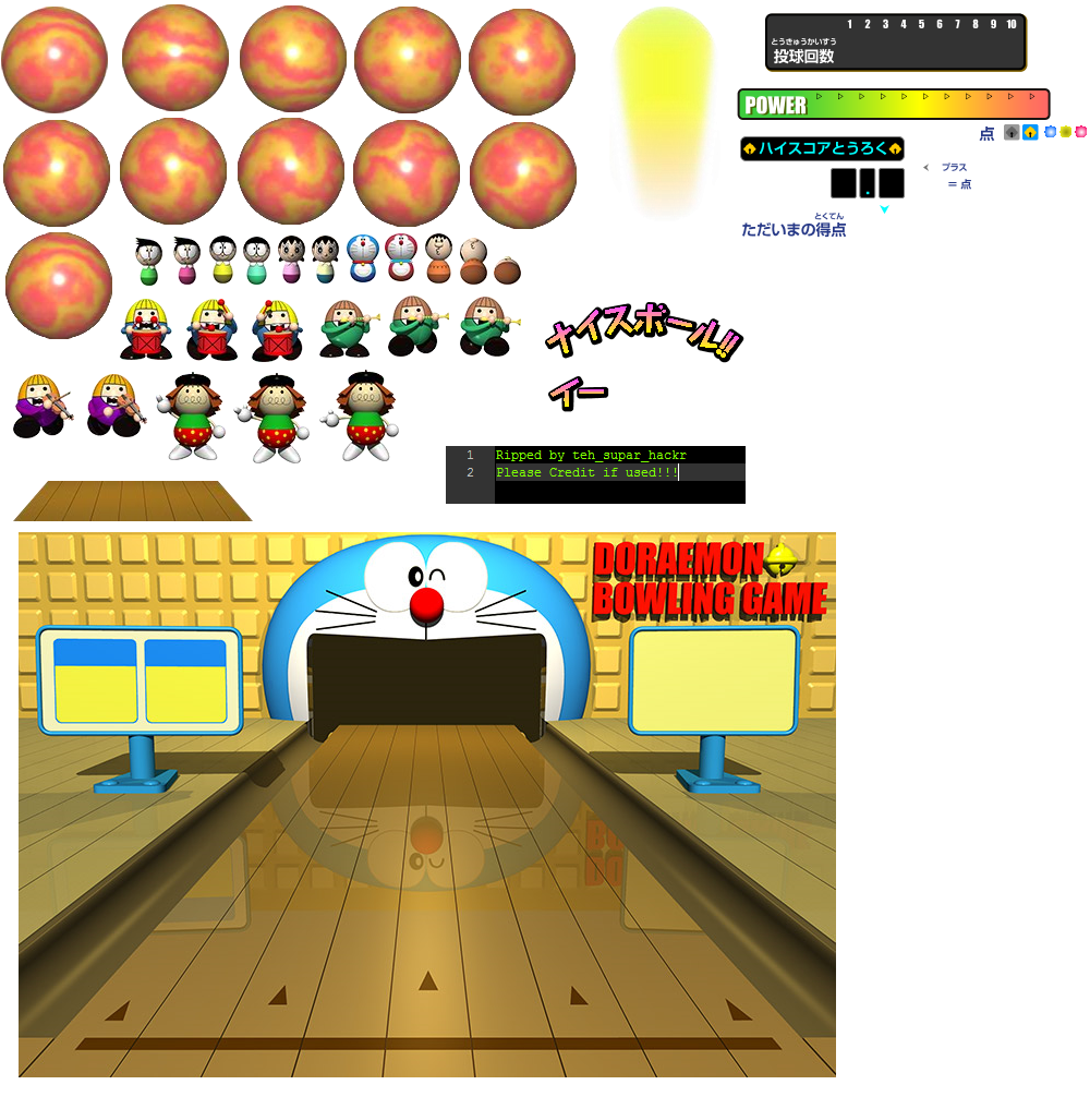 Doraemon Bowling - General Sprites