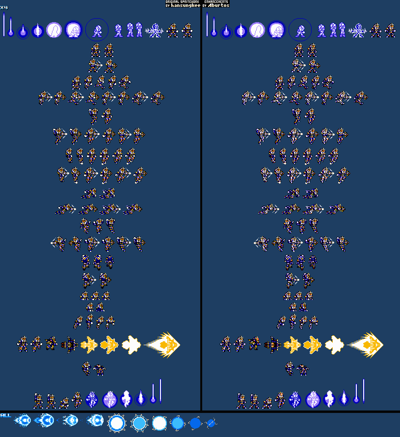 megaman x force armor sprite sheet