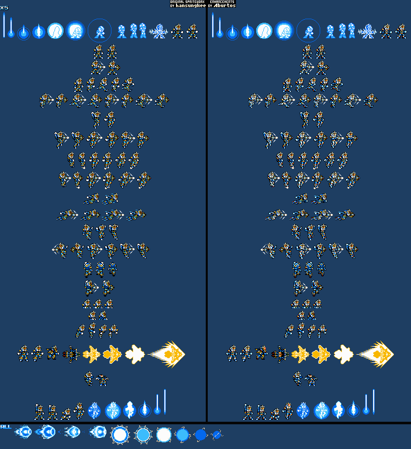 Mega Man X Customs - X (Ultimate Armor [X5], NES-Style)