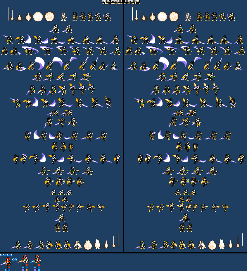 Mega Man X Customs - Zero (Black Armor, NES-Style)