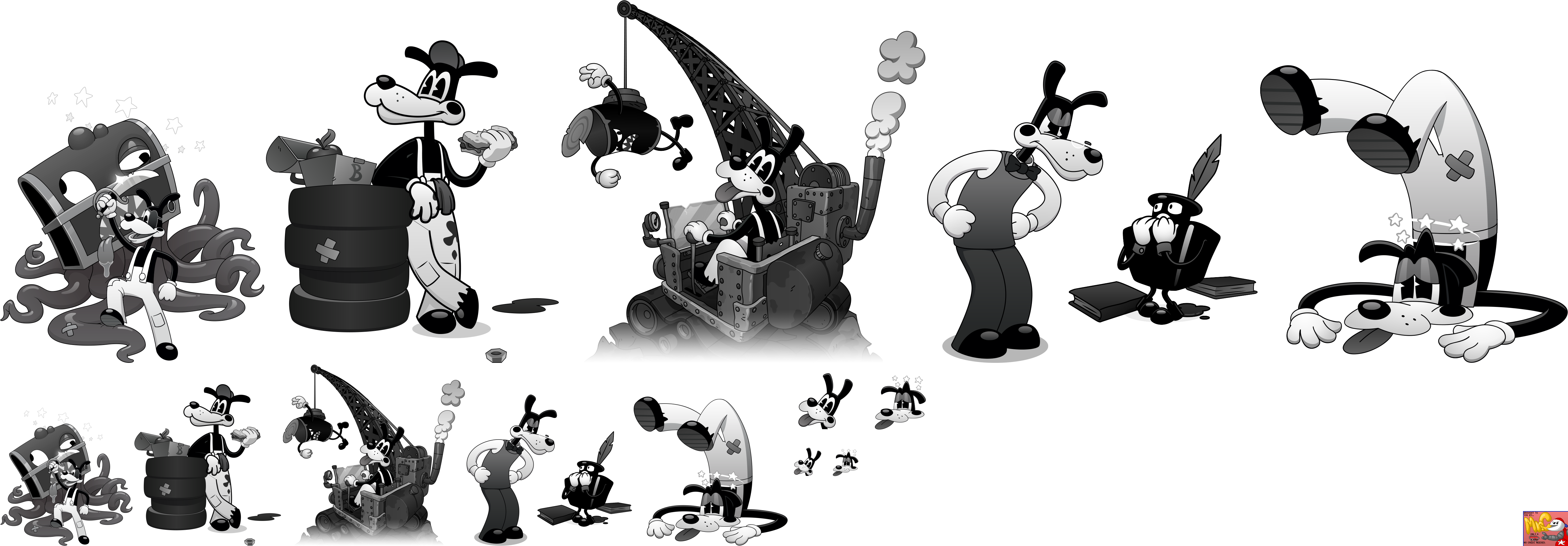 Bendy in Nightmare Run - End Screens (Boris the Wolf)