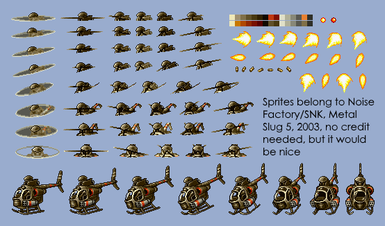 Metal Slug 5 - Ptolemaic MH-6S Masknell