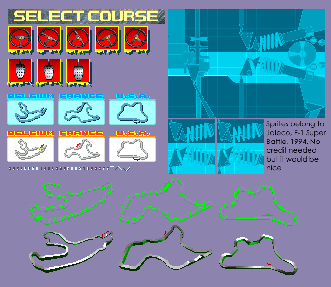 F-1 Super Battle - Course Select