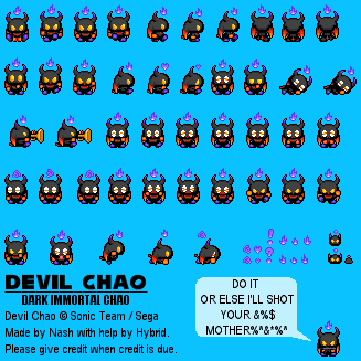 Dark Chaos Chao (Tiny Chao Garden-Style)