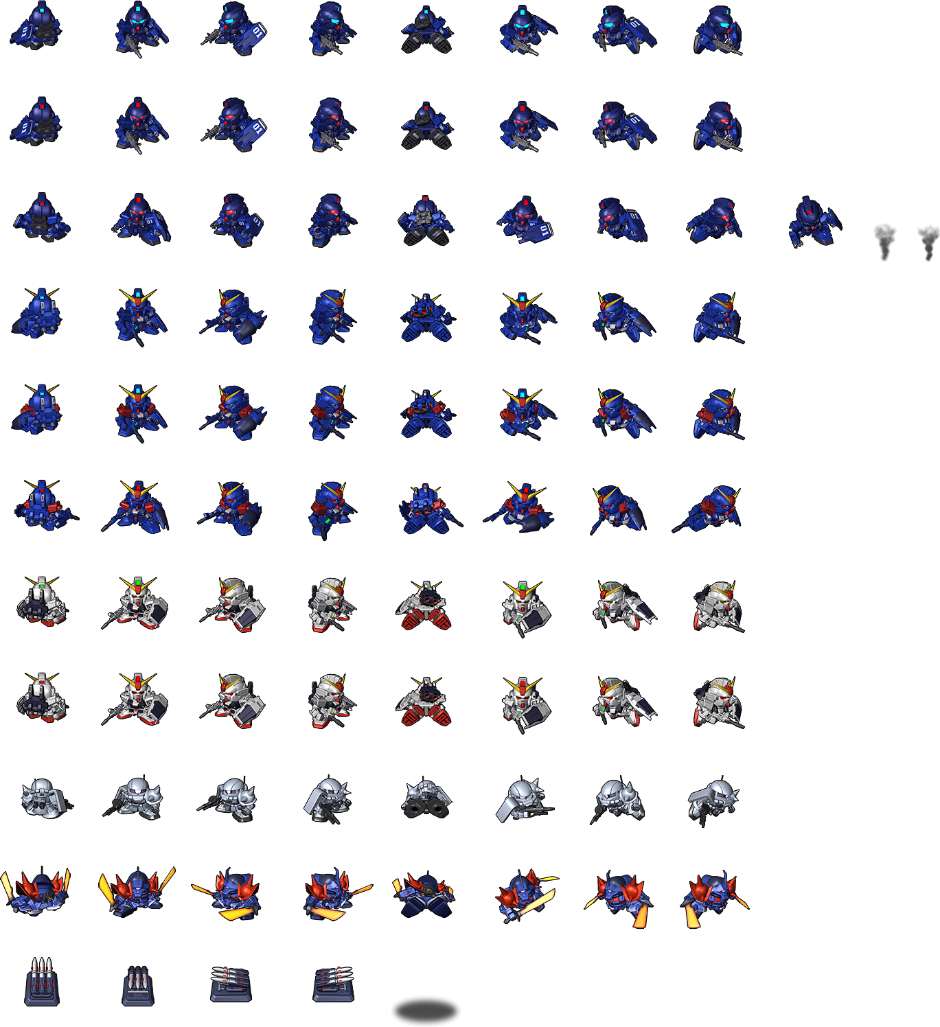 SD Gundam G Generation Genesis - Units - Blue Destiny