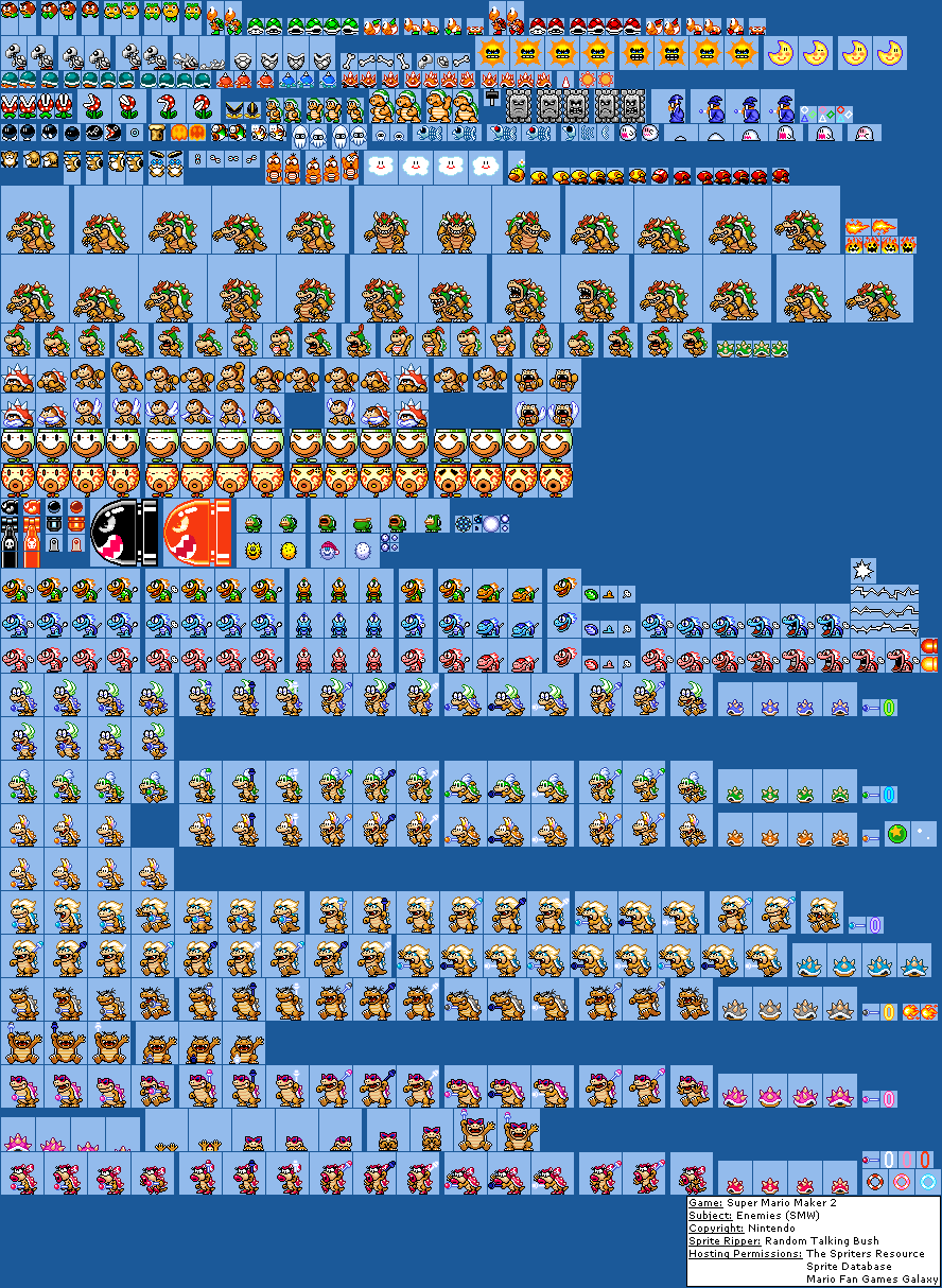 Super Mario Game Maker Sprites