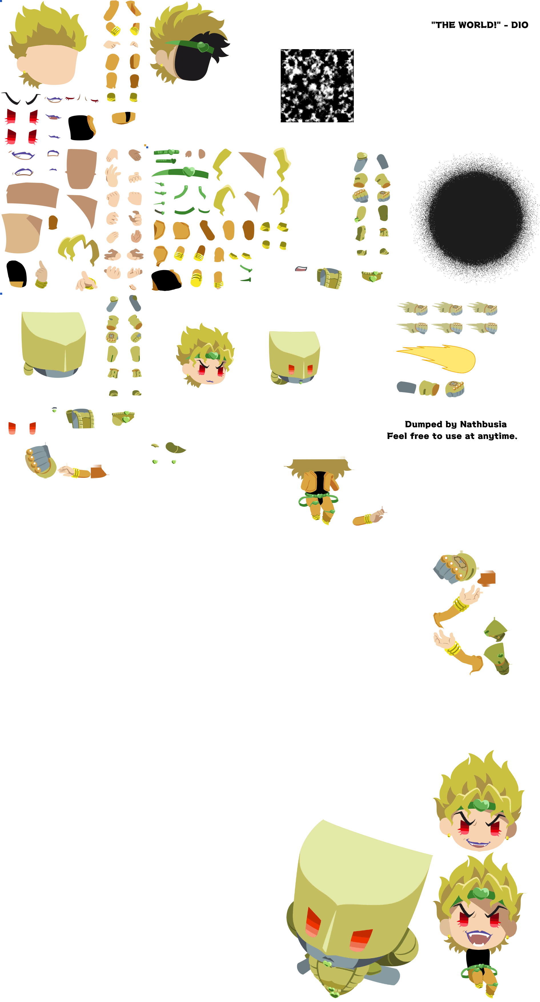 Dio Brando Sprite Sheet png