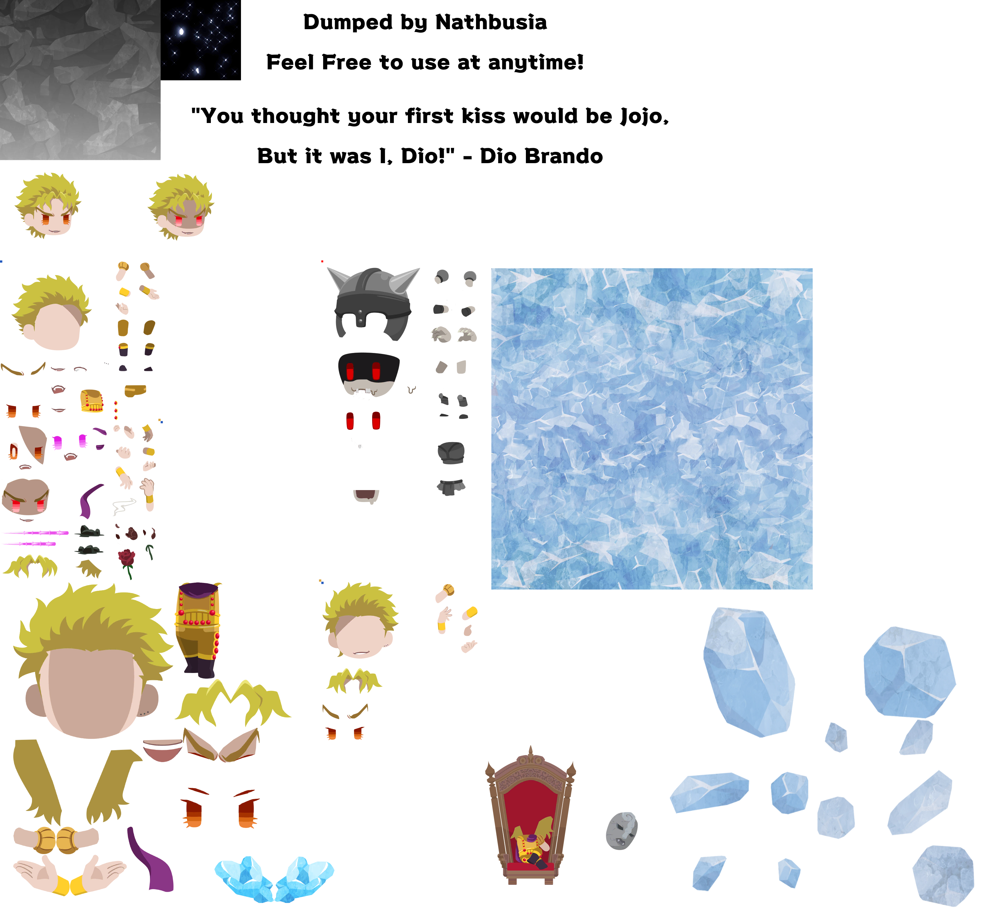 Dio Brando Sprite Sheet png