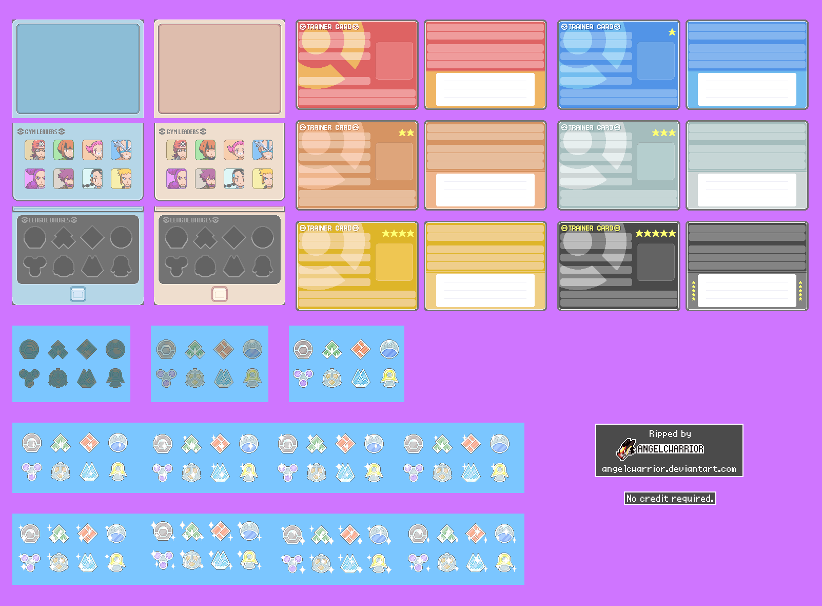 Trainer Cards & Badges